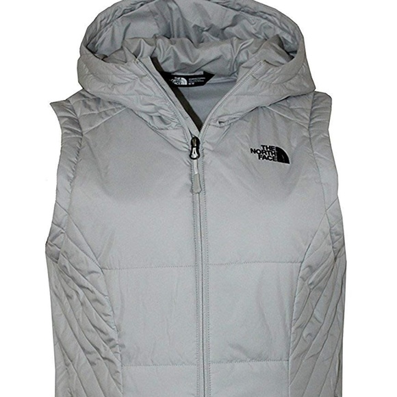 north face hooded vest